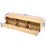 Artiss Wooden Scandinavian Entertainment Unit - Natural - Image 2