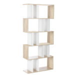 Artiss Bookshelf 5 Tiers - RITA White and Oak