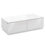 Artiss Coffee Table 4 Drawers White Trevi