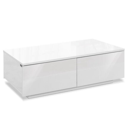 Artiss Coffee Table 4 Drawers White Trevi