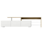 Artiss TV Cabinet Entertainment Unit 180cm Wood White James - Image 3