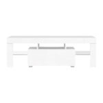 Artiss Entertainment Unit TV Cabinet LED 130cm White Elo - Image 3