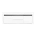 Artiss Entertainment Unit TV Cabinet LED 160cm White Anna - Image 3