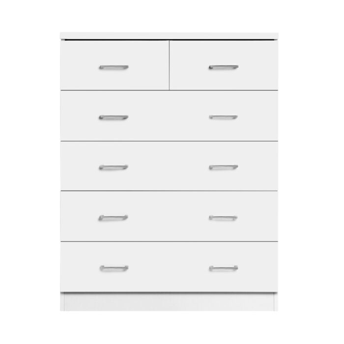 Artiss 6 Chest of Drawers - ANDES White - Image 3