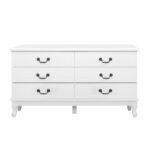 Artiss 6 Chest of Drawers - KUBI White - Image 3