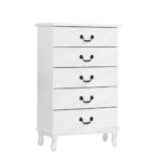 Artiss 5 Chest of Drawers - KUBI White