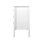 Artiss 3 Chest of Drawers - BRITTANY White - Image 4