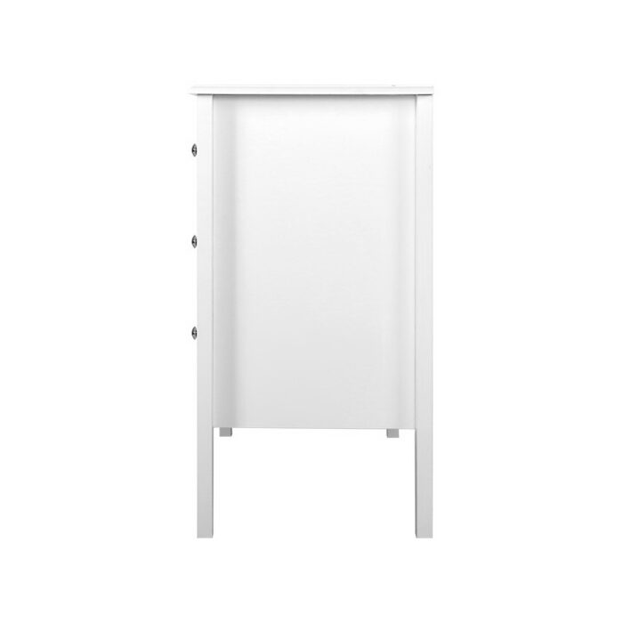 Artiss 3 Chest of Drawers - BRITTANY White - Image 4