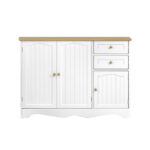 Artiss Buffet Sideboard 3 Doors - BERNE White - Image 3