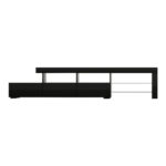 Artiss Entertainment Unit TV Cabinet LED 215cm Black Caya - Image 3