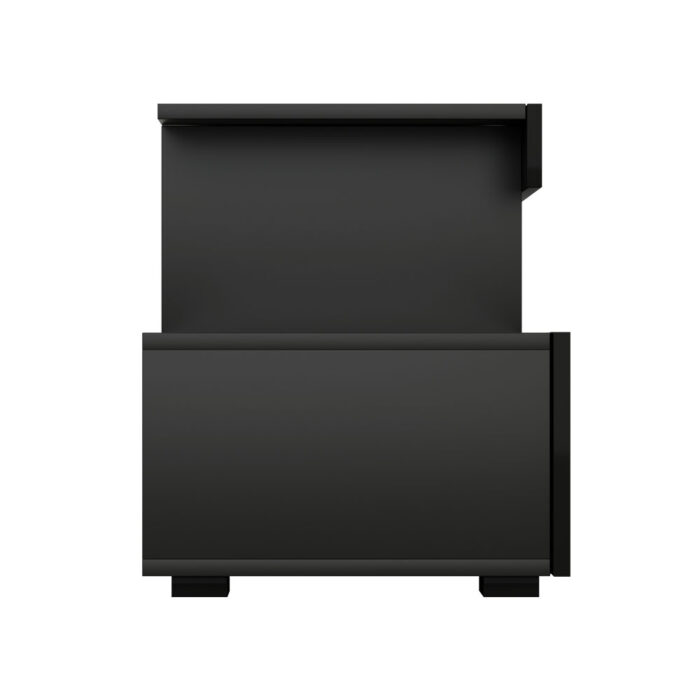 Artiss Entertainment Unit TV Cabinet LED 215cm Black Caya - Image 4
