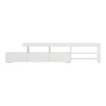 Artiss Entertainment Unit TV Cabinet LED 215cm White Caya - Image 3