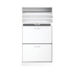 Artiss 3 Tier Shoe Cabinet - White - Image 3