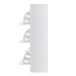 Artiss 3 Tier Shoe Cabinet - White - Image 4