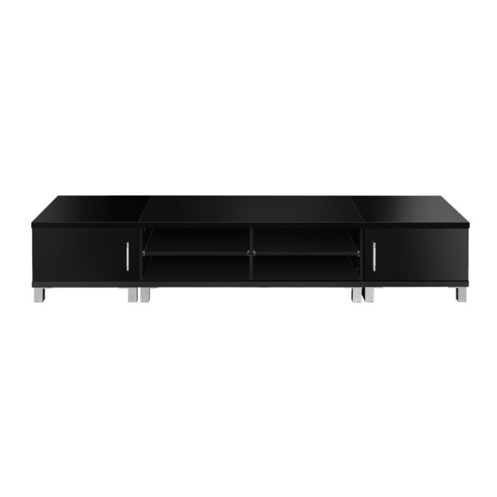 Artiss TV Cabinet Entertainment Unit 190cm Black Danson - Image 3