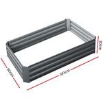 Greenfingers 2x Garden Bed 120x90cm Planter Box Raised Container Galvanised Herb - Image 2