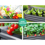 Greenfingers 2x Garden Bed 120x90cm Planter Box Raised Container Galvanised Herb - Image 3