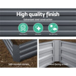 Greenfingers 2x Garden Bed 120x90cm Planter Box Raised Container Galvanised Herb - Image 4