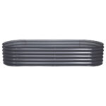 Greenfingers Garden Bed 240X80X42cm Oval Planter Box Raised Container Galvanised - Image 3