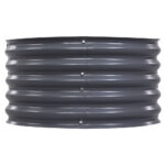Greenfingers Garden Bed 240X80X42cm Oval Planter Box Raised Container Galvanised - Image 4