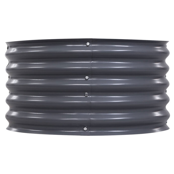 Greenfingers Garden Bed 240X80X42cm Oval Planter Box Raised Container Galvanised - Image 4