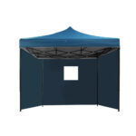 Instahut Gazebo 3x3 Pop Up Marquee Folding Wedding Tent Gazebos Camping Outdoor Shade Canopy Navy - Image 3