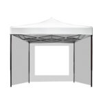Instahut Gazebo Pop Up Marquee 3x3 Folding Wedding Tent Gazebos Shade White - Image 3