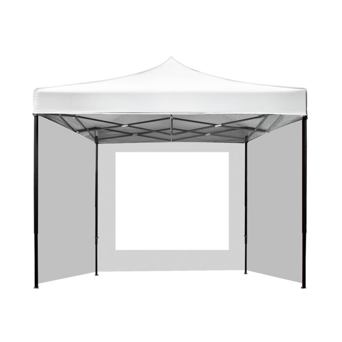 Instahut Gazebo Pop Up Marquee 3x3 Folding Wedding Tent Gazebos Shade White - Image 3