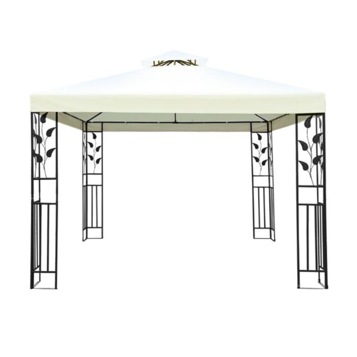 Instahut Gazebo 3x3m Marquee Outdoor Party Wedding Gazebos Tent Iron Art - Image 3