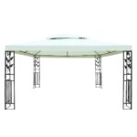 Instahut Gazebo 4x3m Party Marquee Outdoor Wedding Event Tent Iron Art Canopy - Image 3