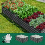 Livsip Garden Bed 160x80x45CM Galvanised Steel 2PCS - Image 5