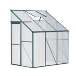 Greenfingers Greenhouse Aluminium Polycarbonate Green House Garden Shed1.9x1.27M