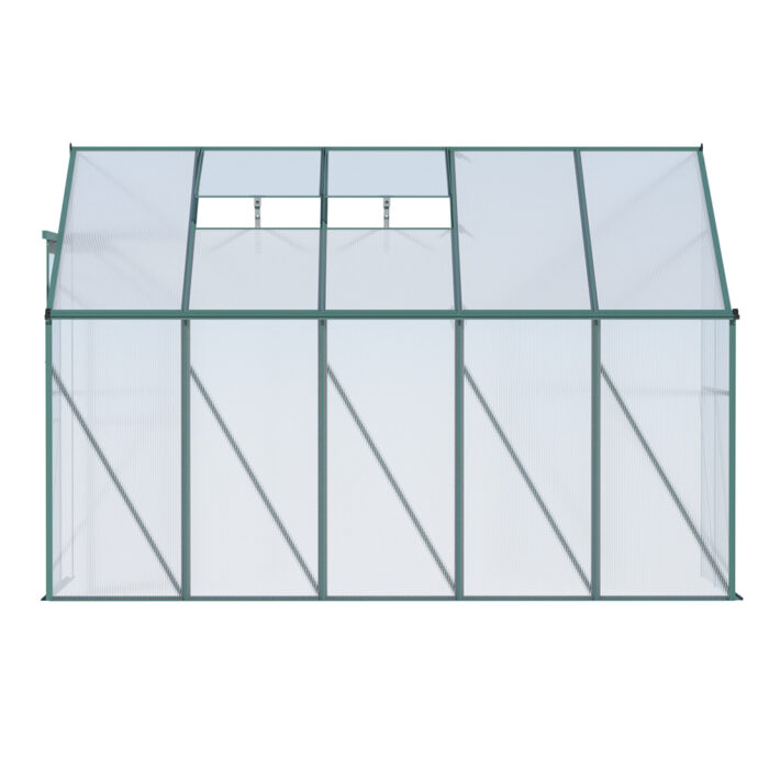 Greenfingers Greenhouse Aluminium Green House Garden Shed Polycarbonate 3x1.27M - Image 3