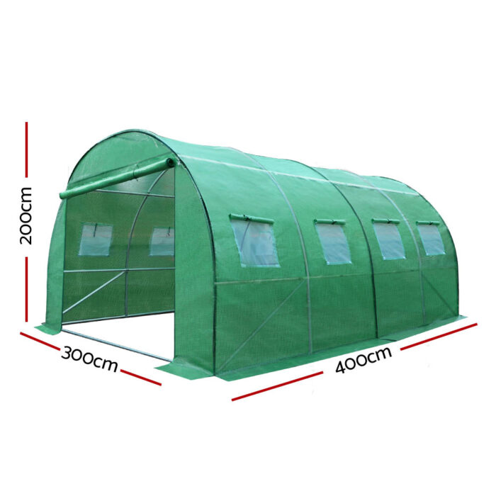Greenfingers Greenhouse 4x3x2M Walk in Green House Tunnel Plant Garden Shed Dome - Image 2