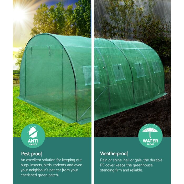 Greenfingers Greenhouse 4x3x2M Walk in Green House Tunnel Plant Garden Shed Dome - Image 4