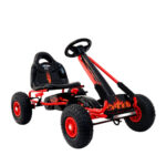 Rigo Kids Pedal Go Kart for Outdoor Fun Safe and Durable Red