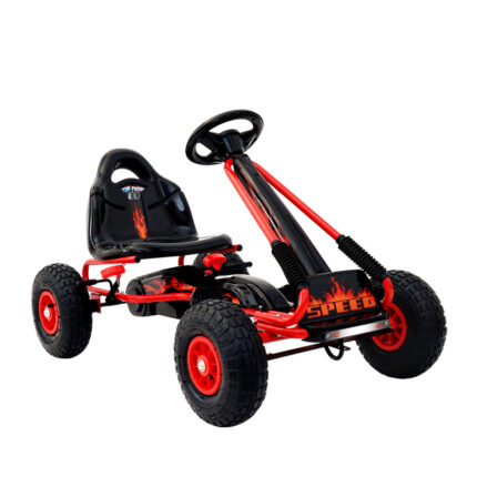 Rigo Kids Pedal Go Kart for Outdoor Fun Safe and Durable Red