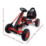 Rigo Kids Pedal Go Kart for Outdoor Fun Safe and Durable Red - Image 2