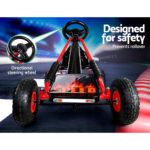 Rigo Kids Pedal Go Kart for Outdoor Fun Safe and Durable Red - Image 4
