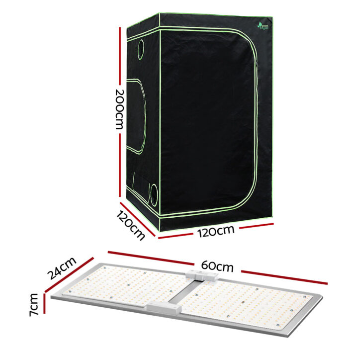 Greenfingers Grow Tent Light Kit 120x120x200CM 2200W LED Full Spectrum - Image 2