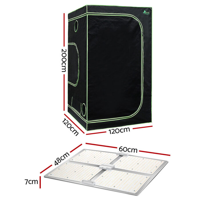 Greenfingers Grow Tent Light Kit 120x120x200CM 4500W LED Full Spectrum - Image 2