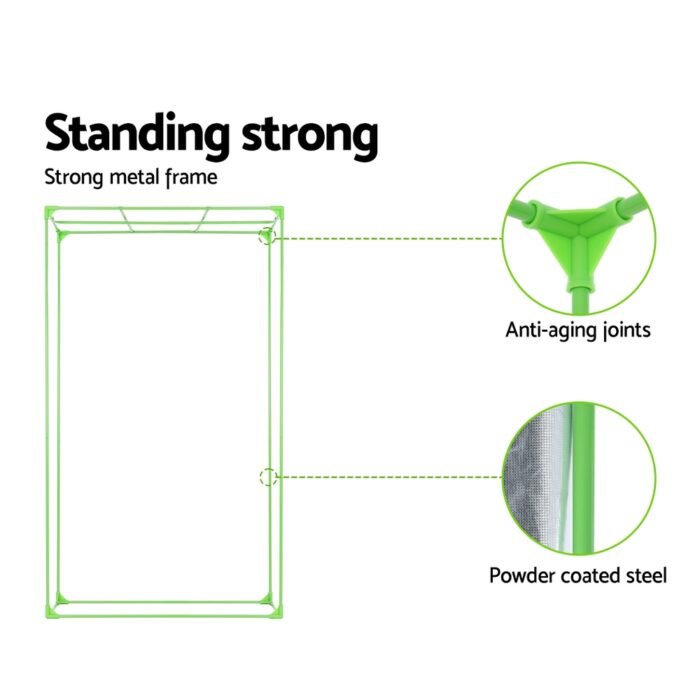 Greenfingers Grow Tent 120x60x210CM Height Adjustable Hydroponics Kit Indoor Grow System - Image 4