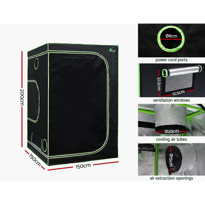 Greenfingers Grow Tent Light Kit 150x150x200CM 4500W LED Full Spectrum - Image 4