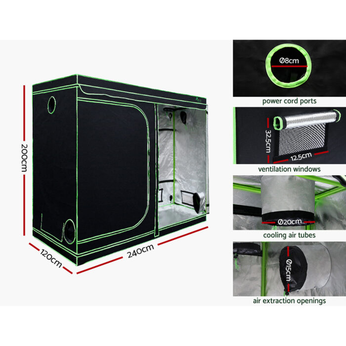 Greenfingers Grow Tent Light Kit 240x120x200CM 2200W LED Full Spectrum - Image 4