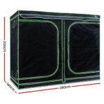 Greenfingers Grow Tent 280x140x200CM Hydroponics Kit Indoor Plant Room System - Image 2