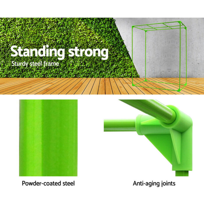 Greenfingers Grow Tent 280x140x200CM Hydroponics Kit Indoor Plant Room System - Image 4