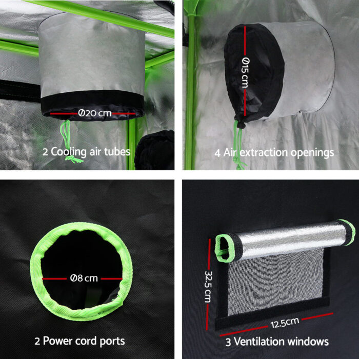 Greenfingers Grow Tent 60x60x140CM Hydroponics Kit Indoor Plant Room System - Image 3
