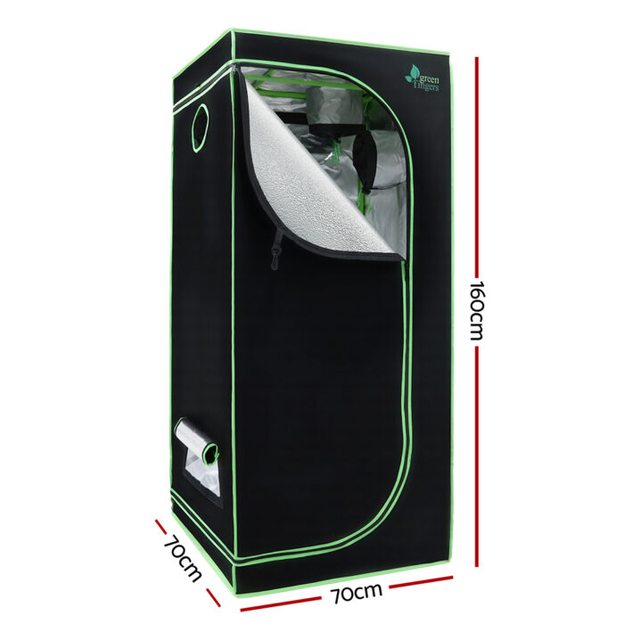 Greenfingers Grow Tent 70x70x160CM 1680D Hydroponics Kit Indoor Plant Room System - Image 2