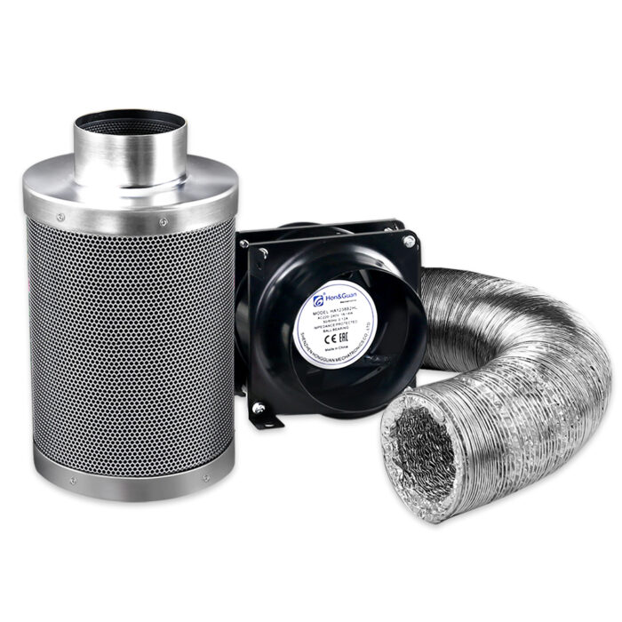 Greenfingers 6"Ventilation Kit Fan Hydroponics Grow Tent Kit Carbon Filter Duct,Greenfingers 6"Ventilation Kit Fan Hydroponics Grow Tent Kit Carbon Filter Duct - Image 3
