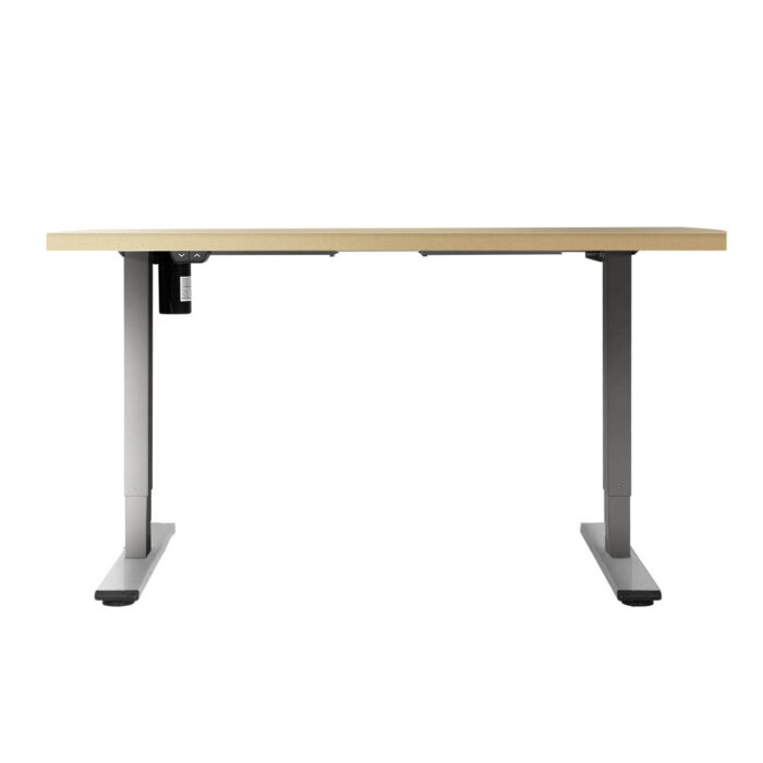 Artiss Standing Desk Motorised 120CM White Oak - Image 4